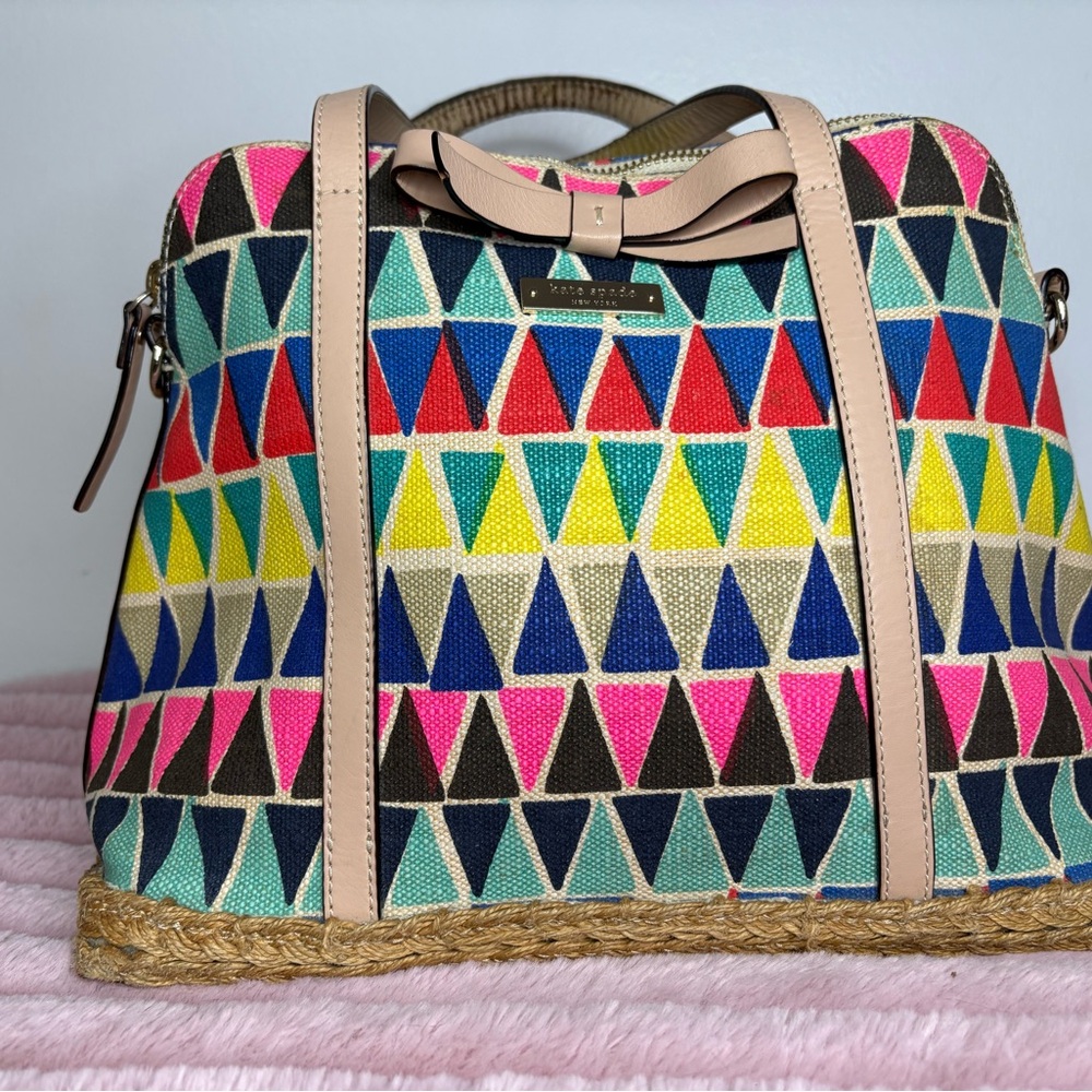Kate Spade Colorful Geometric Pattern purse - Picture 3 of 9